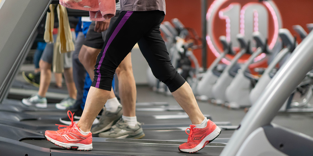 gym-goers using cardio equipment at the Rodney Parham club