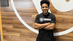 Portrait of personal trainer Aundra Hawkins at 10 Fitness