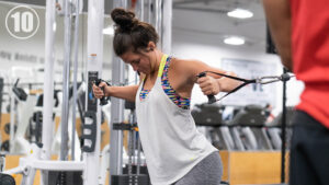 woman exercising