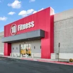 The entrance and parking lot at 10 Fitness Bowman in west Little Rock