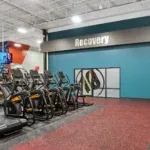 Recovery area with cardio equipment at 10 Fitness Bowman